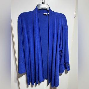 Chico’s Travelers Cardigan Size 3 XL 3/4 sleeve